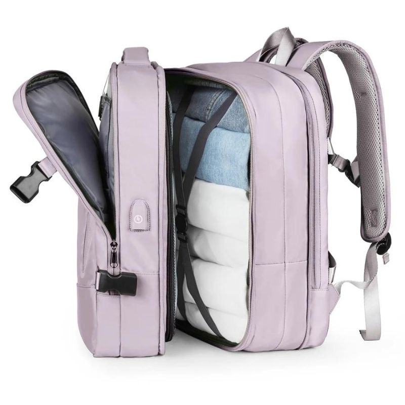 -20% Anti-Diebstahl Reiserucksack Erweiterbarer Kabinenrucksack Reise Welt   