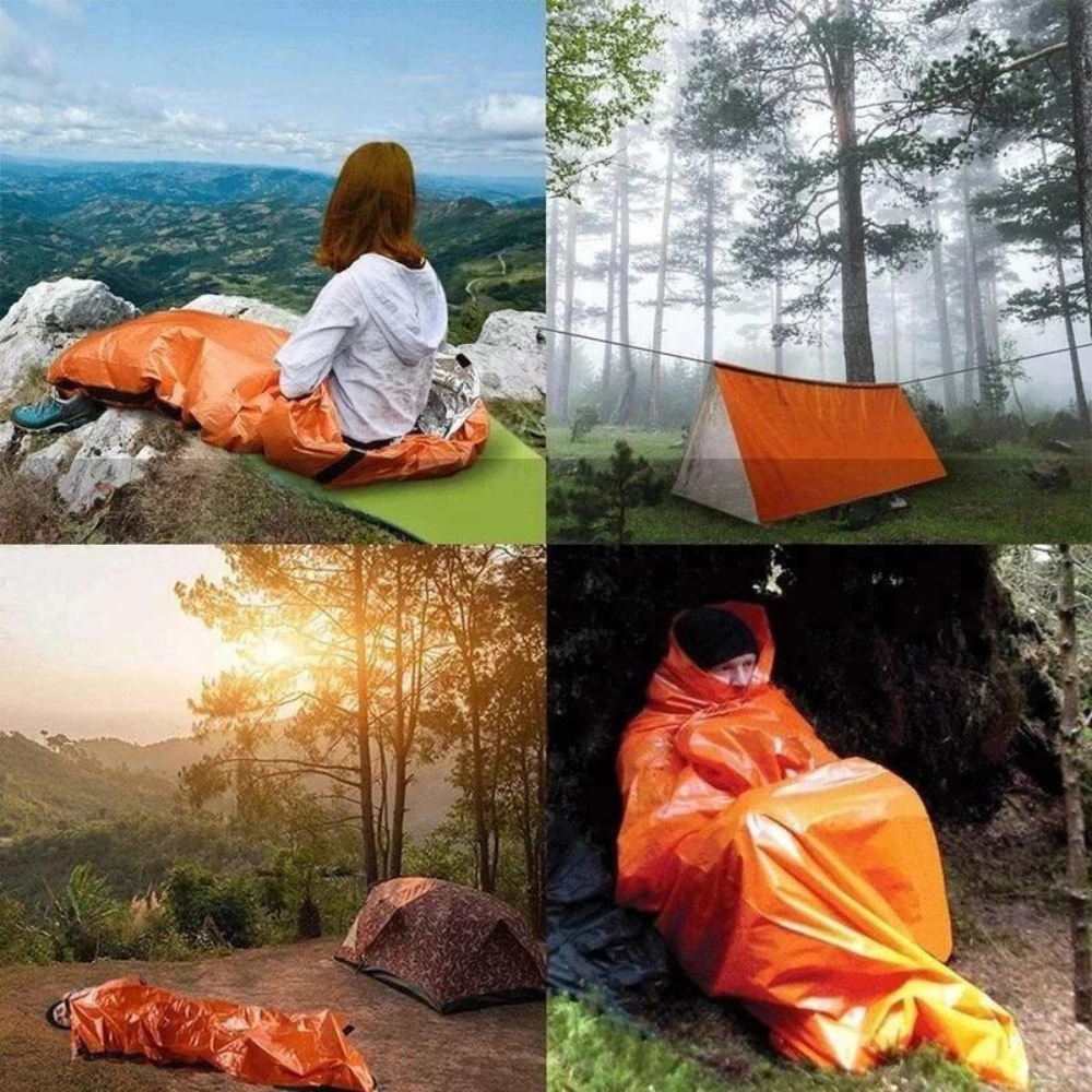 -30% Wasserdichter Schlafsack Outdoor Orange Camping & Hiking Reise Welt   