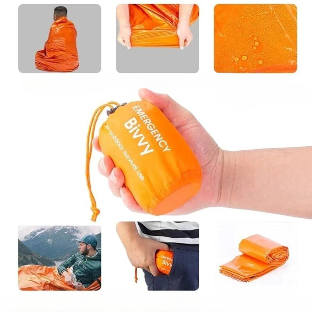 -30% Wasserdichter Schlafsack Outdoor Orange Camping & Hiking Reise Welt   