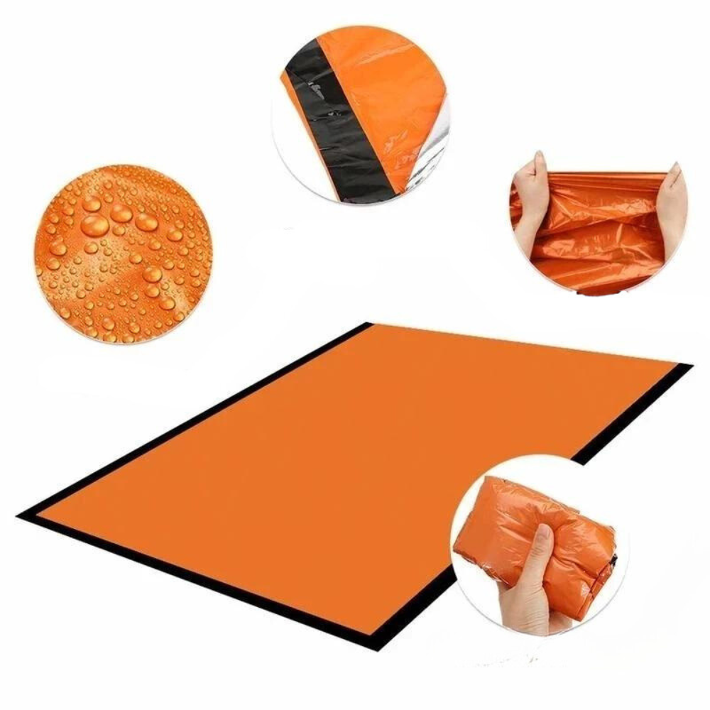 -30% Wasserdichter Schlafsack Outdoor Orange Camping & Hiking Reise Welt   