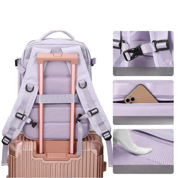 -20% USB-Reiserucksack USB-Damenrucksack Reise Welt   