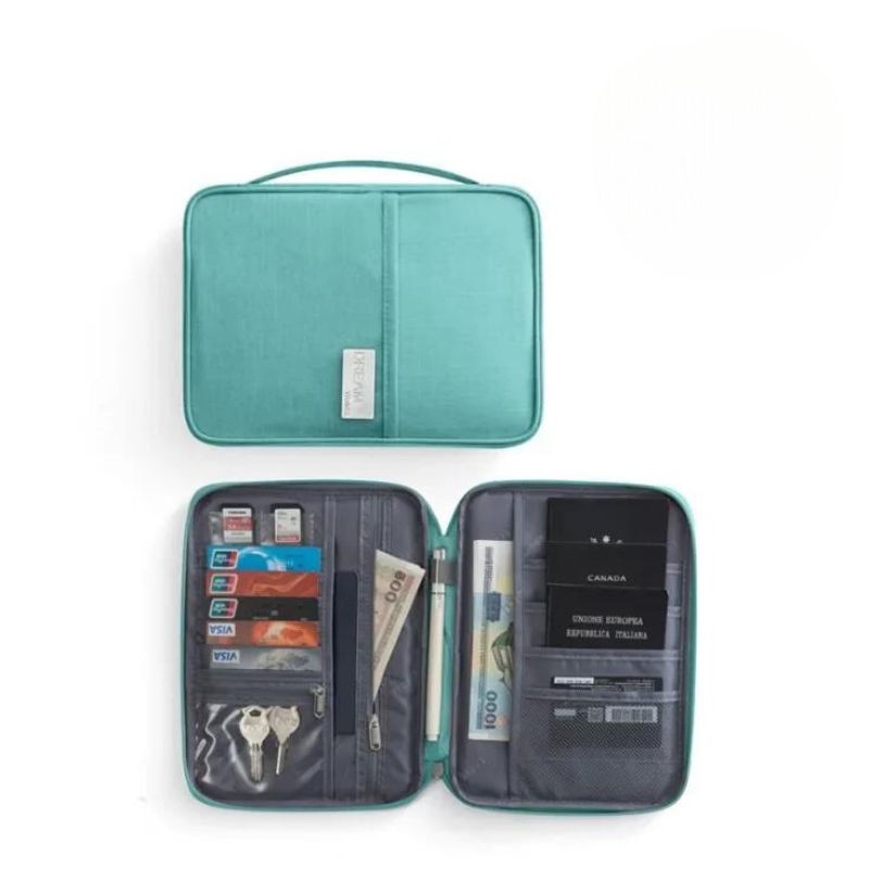 -30% Familie Passport Brieftasche  Reise Welt Blau Einzel 