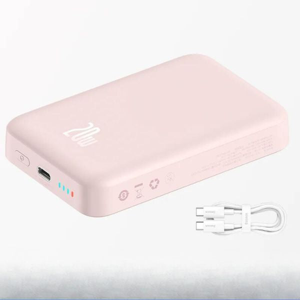 -20% Magnetische Powerbank Magnetische Mini-Powerbank Reise Welt Rosa Einzel 