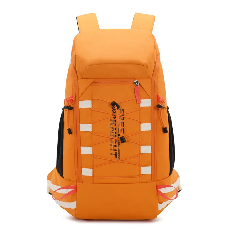 -20% Wasserdichter Wander-Rucksack Rucksäcke Reise Welt Orange Einzel 