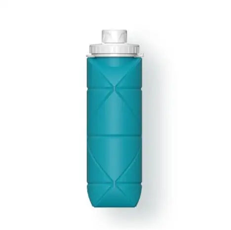 -20% Faltbare Wasserflasche Wasserflaschen Reise Welt Blau Einzel 