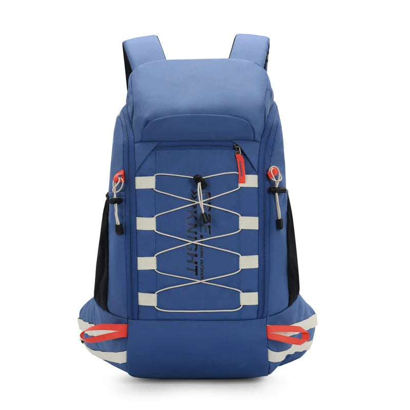 -20% Wasserdichter Wander-Rucksack Rucksäcke Reise Welt Blau Einzel 