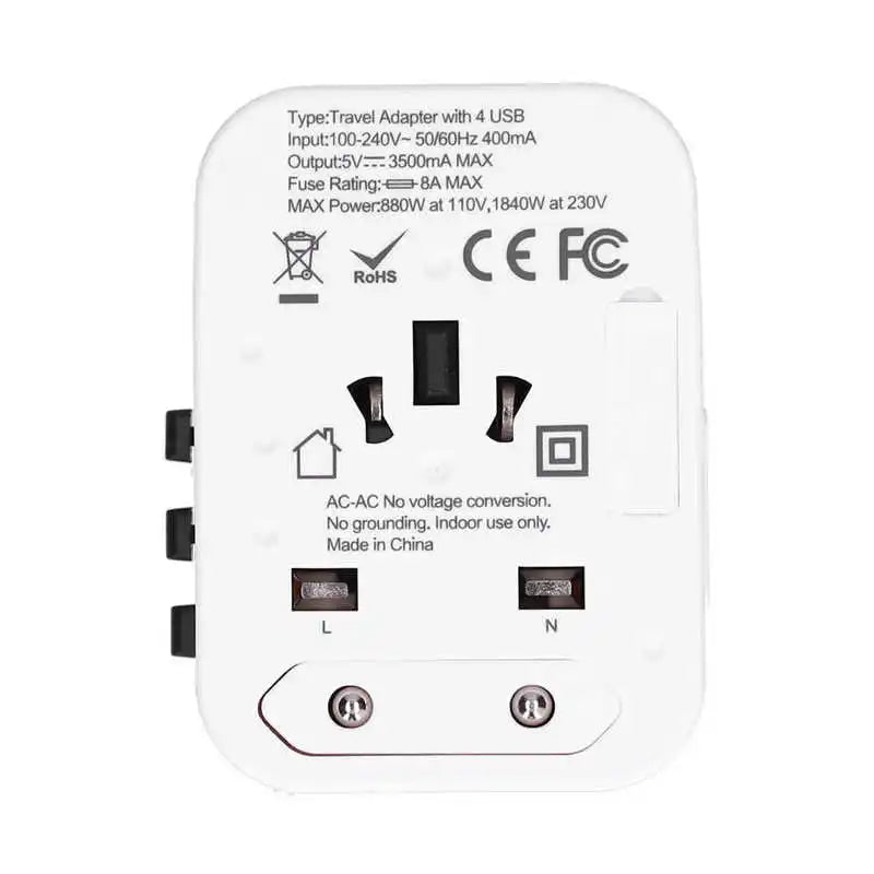 -20% Netzteil-Reisestecker USB-Adapter Reise Welt   