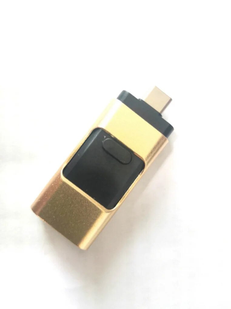 -30% 4-in-1 Multi Flash Drive USB Stick USB-Massenspeicher Reise Welt Gold 8G 