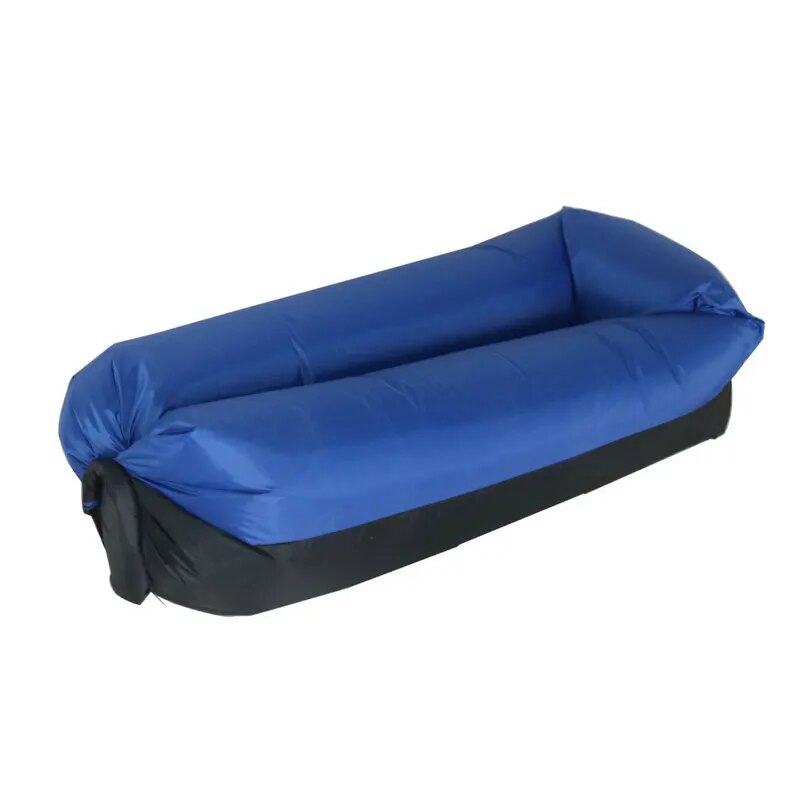 -20% Luftsofa Liegesack Aufblasbares Camping-Sofa-Kissen Reise Welt Blau  