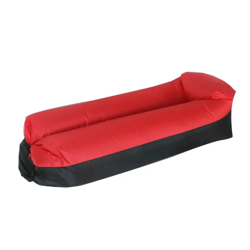 -20% Luftsofa Liegesack Aufblasbares Camping-Sofa-Kissen Reise Welt Rot  