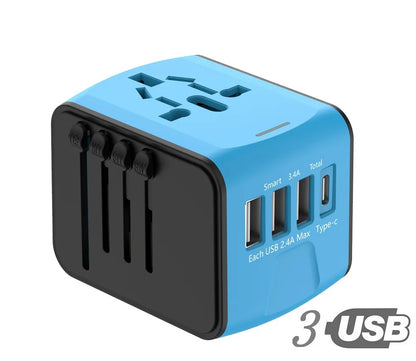 -20% Reisestecker Adapter mit USB-Anschlüssen Reise Welt Default Title  