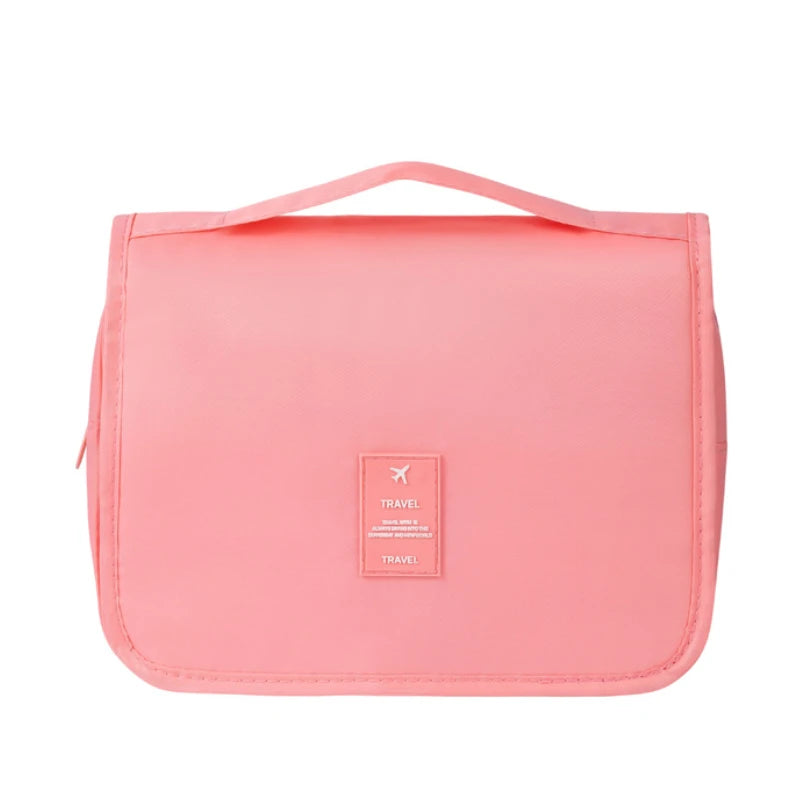 -30% Wasserdichte Reise-Make-up-Tasche Kulturtaschen Reise Welt Rosa Einzel 