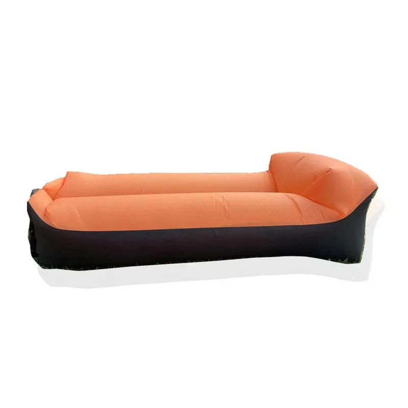 -20% Luftsofa Liegesack Aufblasbares Camping-Sofa-Kissen Reise Welt Orange  