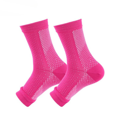 -20% Neuropathie Kompressionssocken Socken Reise Welt Rosa S/M Einzel